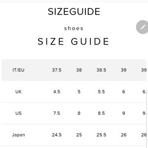 Jimmy Choo shoe size, for those that don't know.